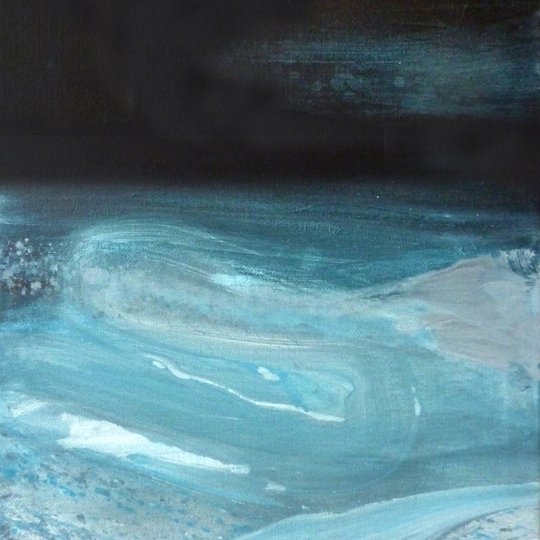 "Gestrandet" Acryl auf Leinwand 40 x 60