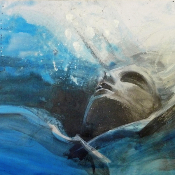 "Unter Wasser" Acryl auf Leinwand 70 x 45